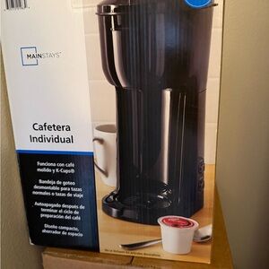 Mainstays Black Coffee Maker with K-Cup Compatibility
